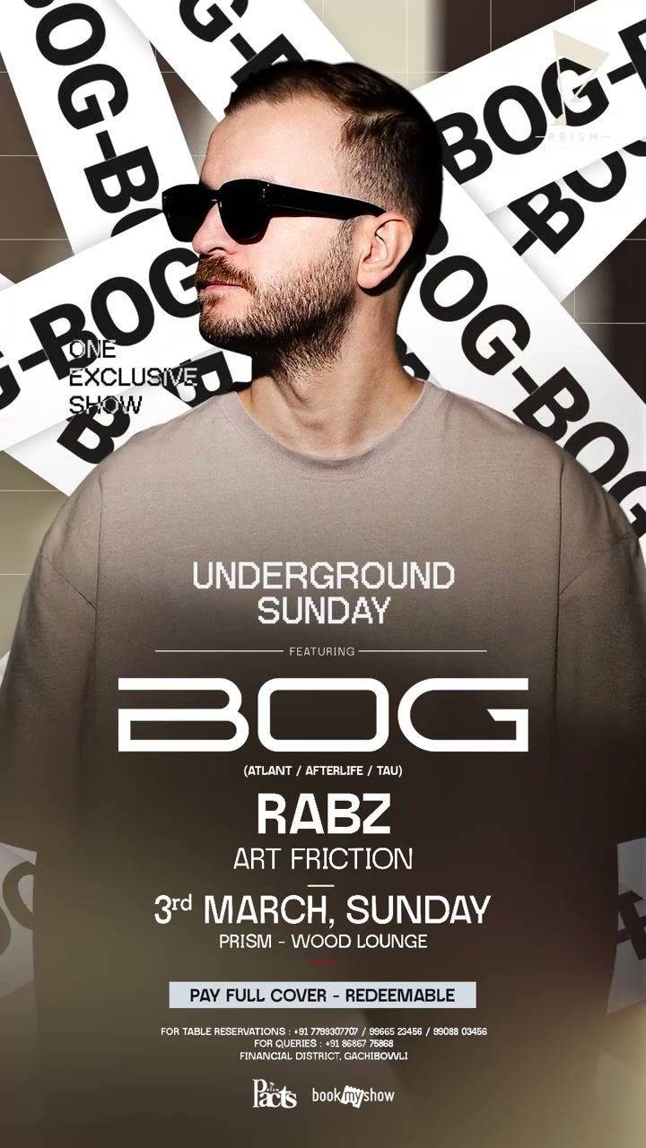 Voorbeeldadvertentie: affiche voor een clubavond met een portret van een dj