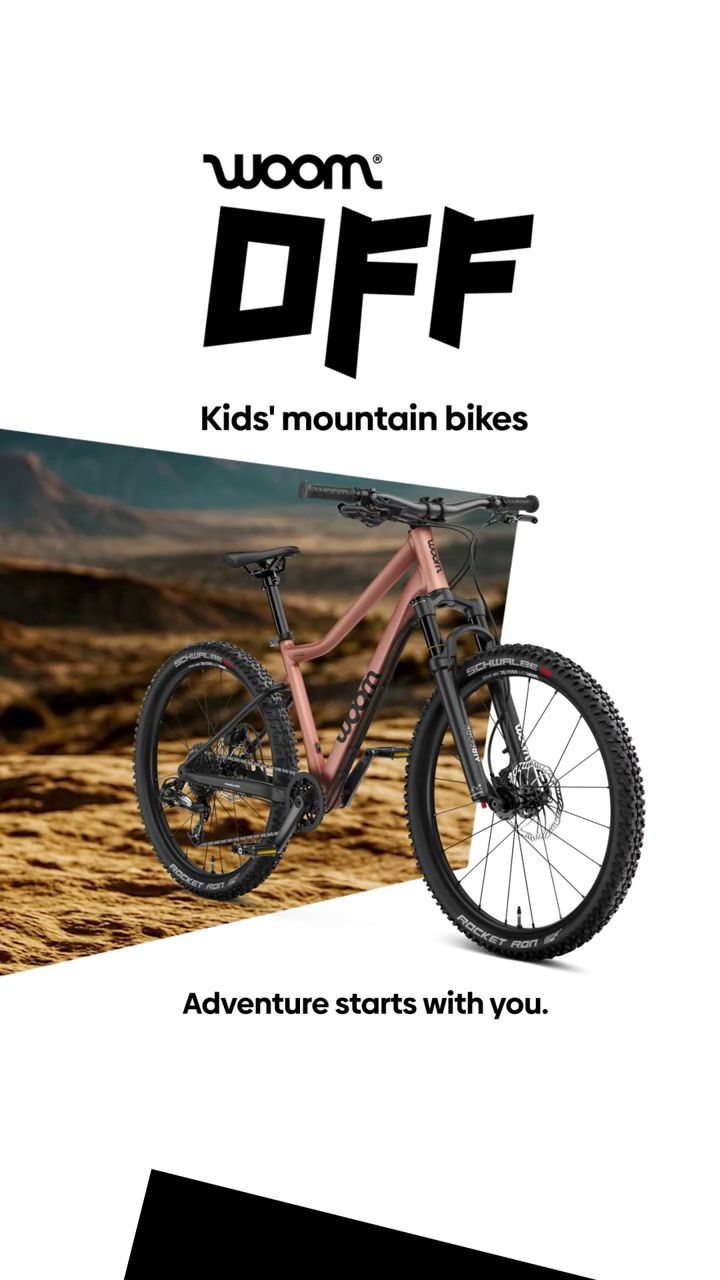 Voorbeeldadvertentie: campagne voor mountainbikes voor kinderen